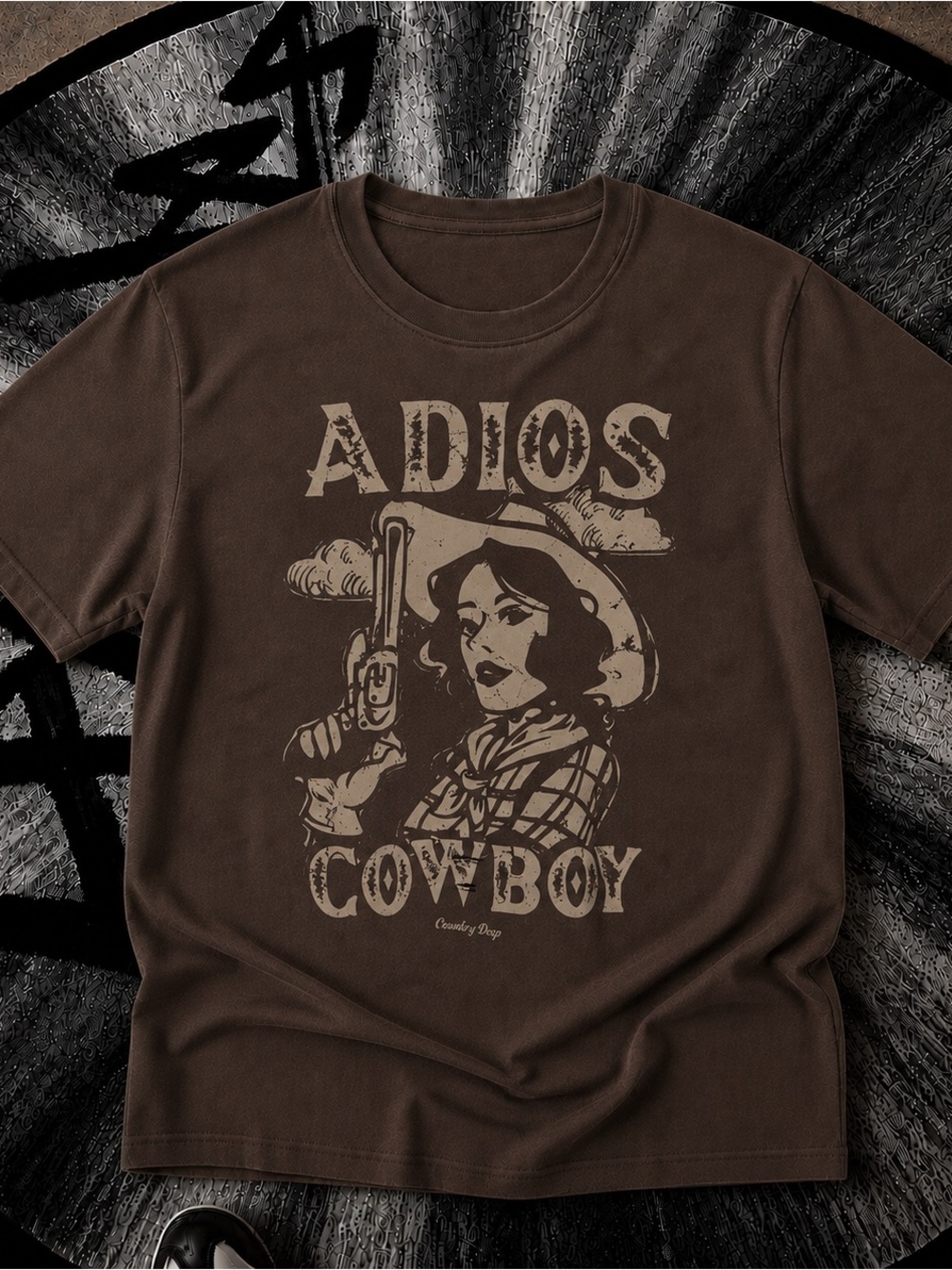 Adios Cowboy Western Shirt, Retro Graphic Tee - Unisex